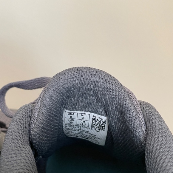 Saucony Cohesion 16 Women's Running Shoes Gravel and Ice (Grey and Teal) Size 8 - Picture 6 of 6